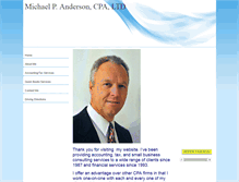 Tablet Screenshot of mpandersoncpa.com
